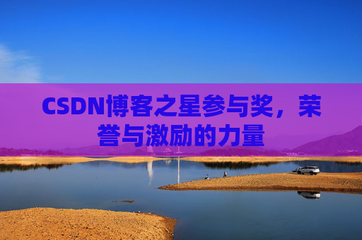 CSDN博客之星参与奖，荣誉与激励的力量